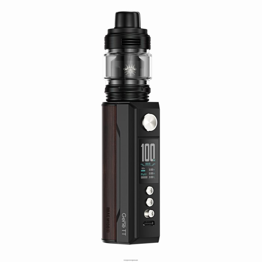 0VL4R274 الأسود والخشب الداكن - VOOPOO vape UAE - VOOPOO DRAG M100S جهاز وزارة الدفاع