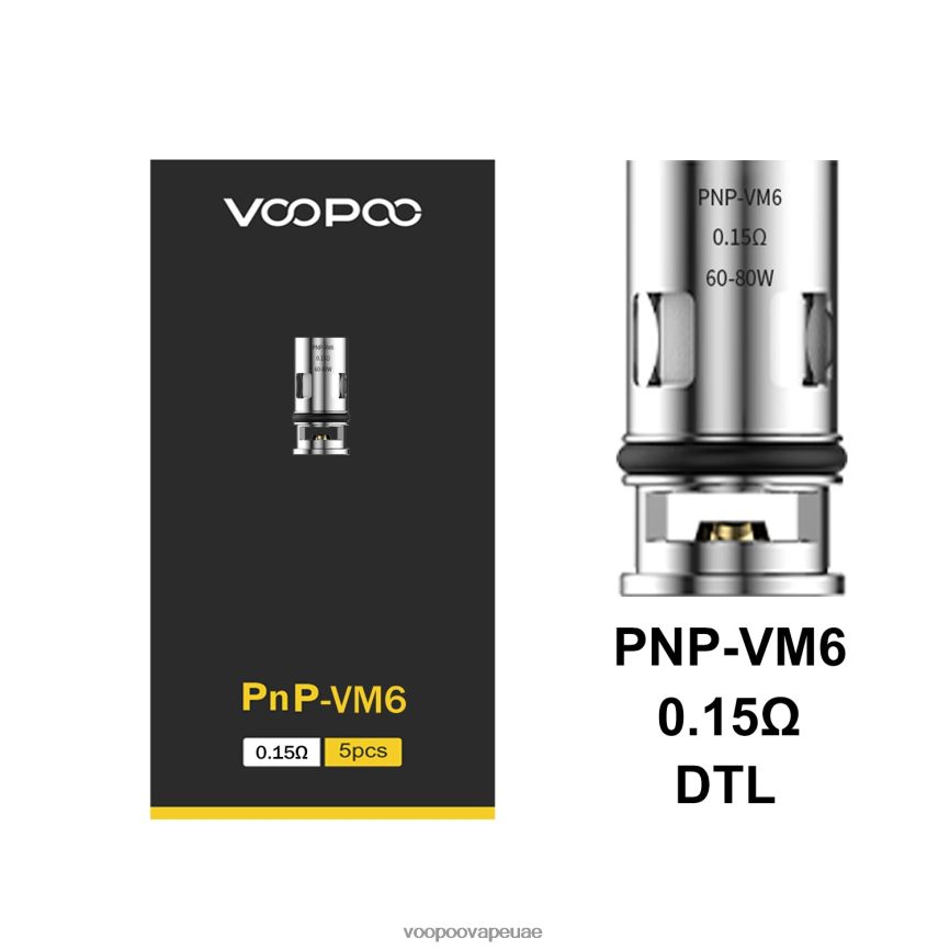0VL4R600 بنب-vm6 - سعر VOOPOO drag s في مصر - VOOPOO PNP لفائف (5 قطع)
