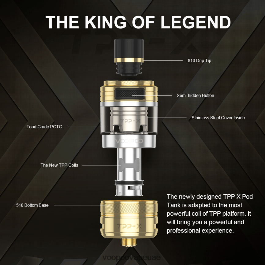 0VL4R514 قوس المطر - VOOPOO vape UAE - VOOPOO TPP X خزان جراب